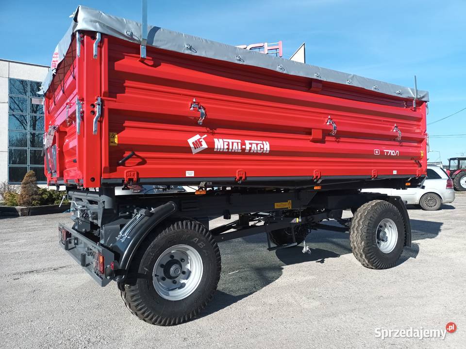 PrzyczepaPrzyczepy rolnicza dwuosiowa T710 6t 8t Metal-Fach Skalbmierz