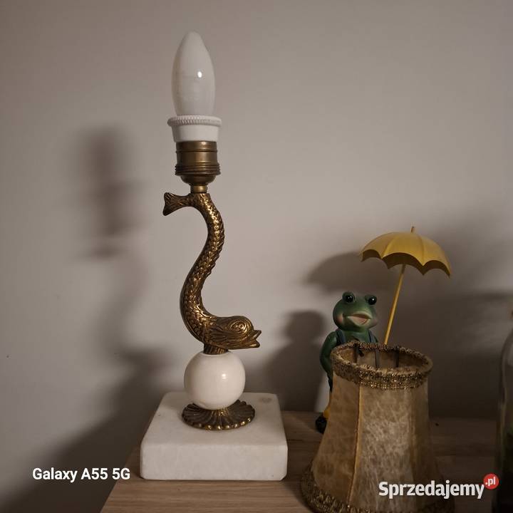 Mosiężna lampka nocna Lubin