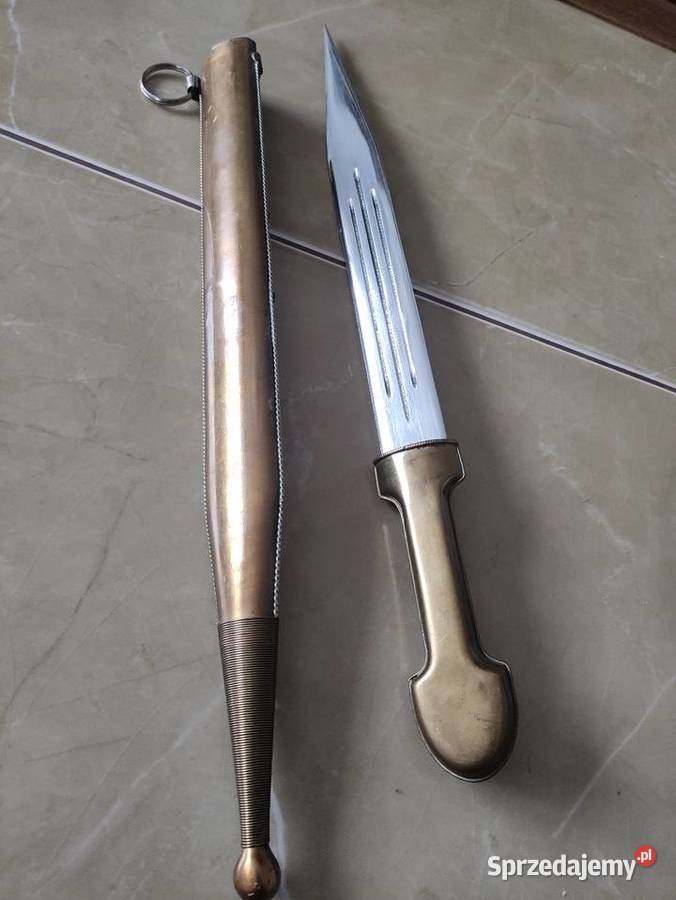 Duży Kindżał Kaukaski KAMA 505 575g Mosiądz Janów Lubelski