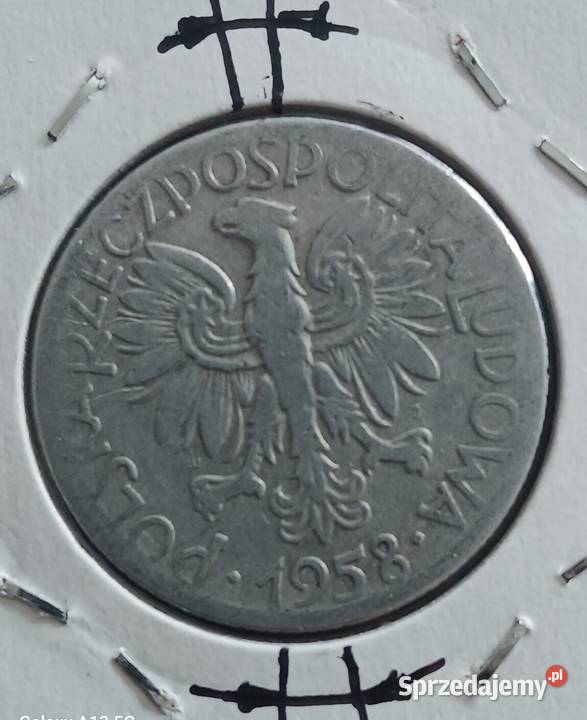 5 złotych Rybak 1958 r 6 Skrętka