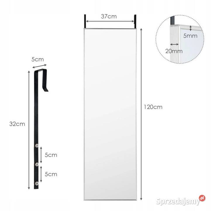 Lustro na drzwi nowe