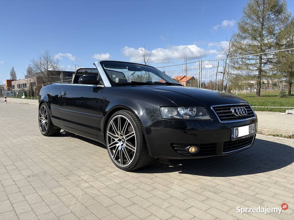 Audi A4 cabrio 30 benzyna V6 2002 skóra klima A4 Audi Jelcz-Laskowice