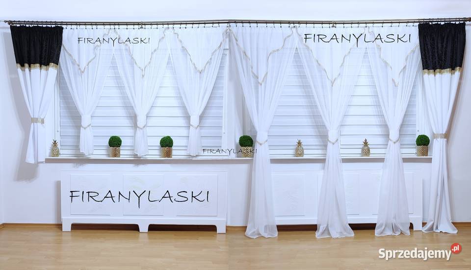 Firana gotowa 400x150 do pokoju salonu cyrkonie Pińczów