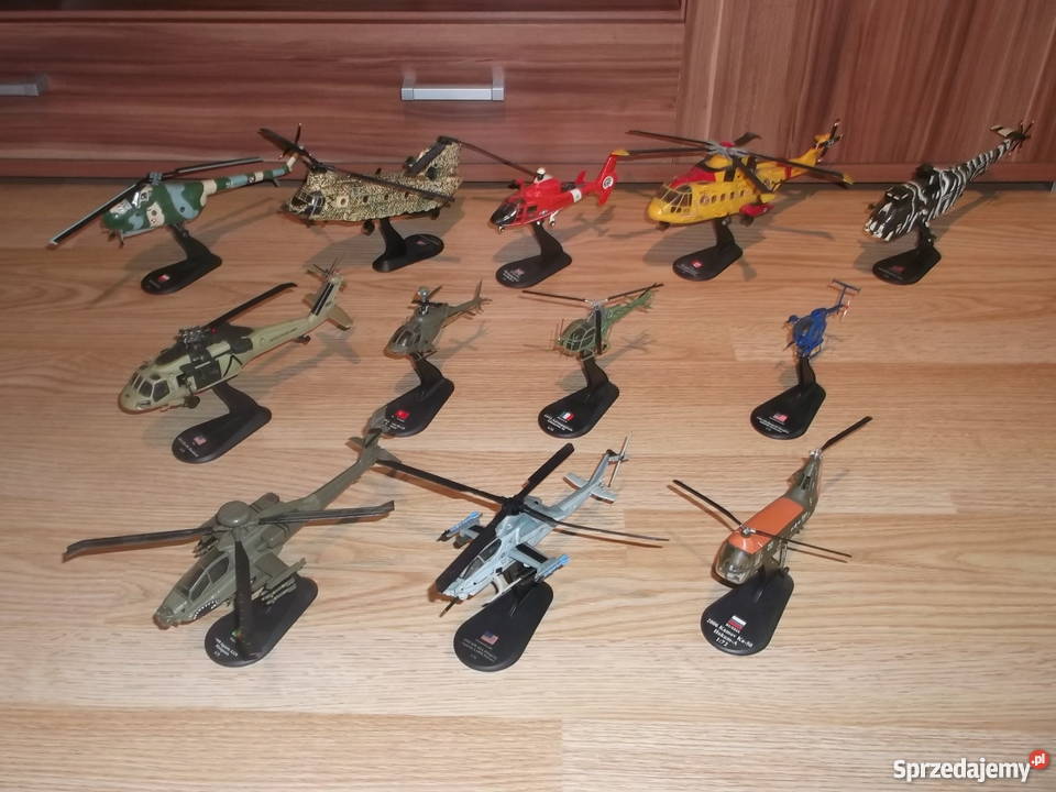 Helikoptery Świata 34 sztuki modele Amercom 172 pomorskie Pruszcz Gdański sprzedam