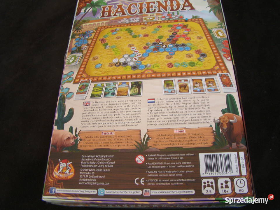 Hacienda druga edycja gra Wolfgang Kramer el tylko instrukcja Gdynia
