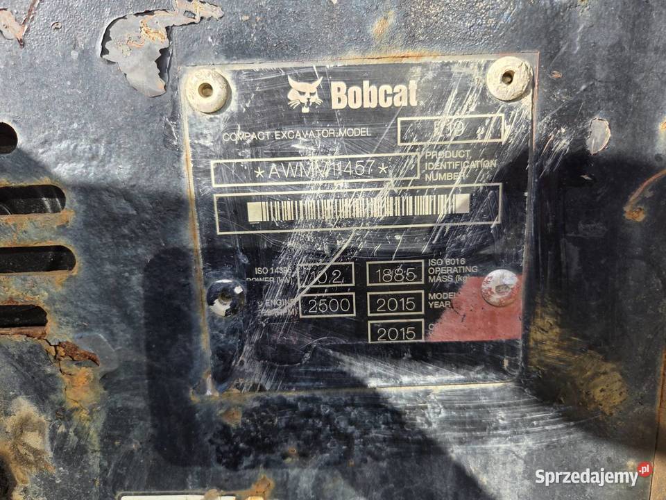 Minikkoparka BOBCAT E19 2015 3983 mth syndyka Szczecin