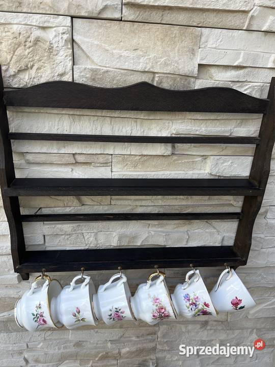 Stara porcelana angielska filiżanka sygnowana Bystrzyca Kłodzka