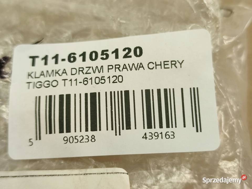 KLAMKA WEWNĘTRZNA DRZWI PRAWA CHERY TIGGO Klamki
