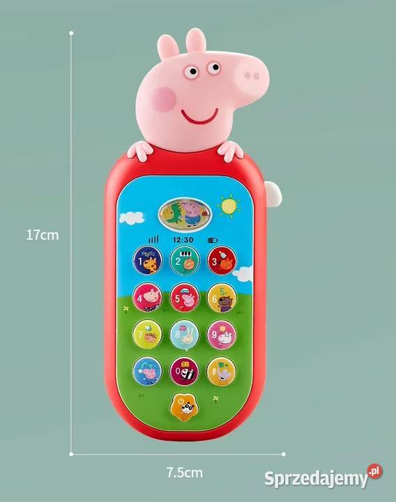 Telefon zabawkowy dzieci Motyw Świnki Peppa Płock