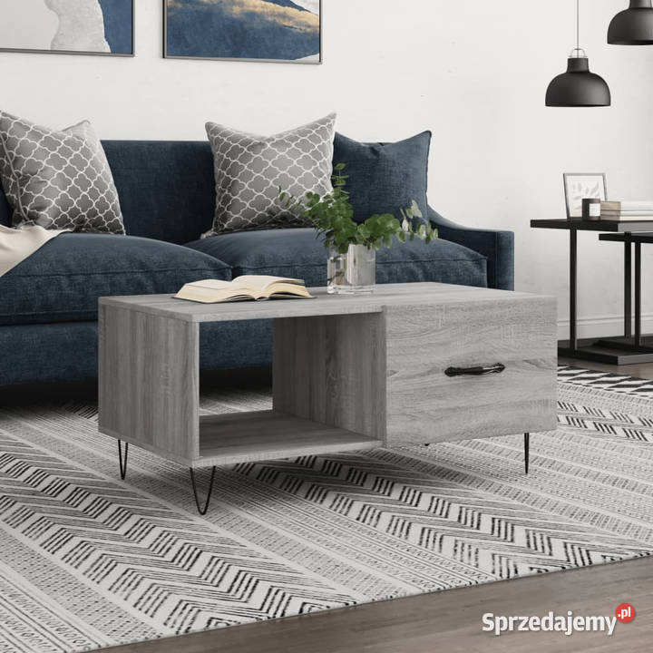 Stolik kawowy szary dąb sonoma 90x50x40 WM829210 sprzedam