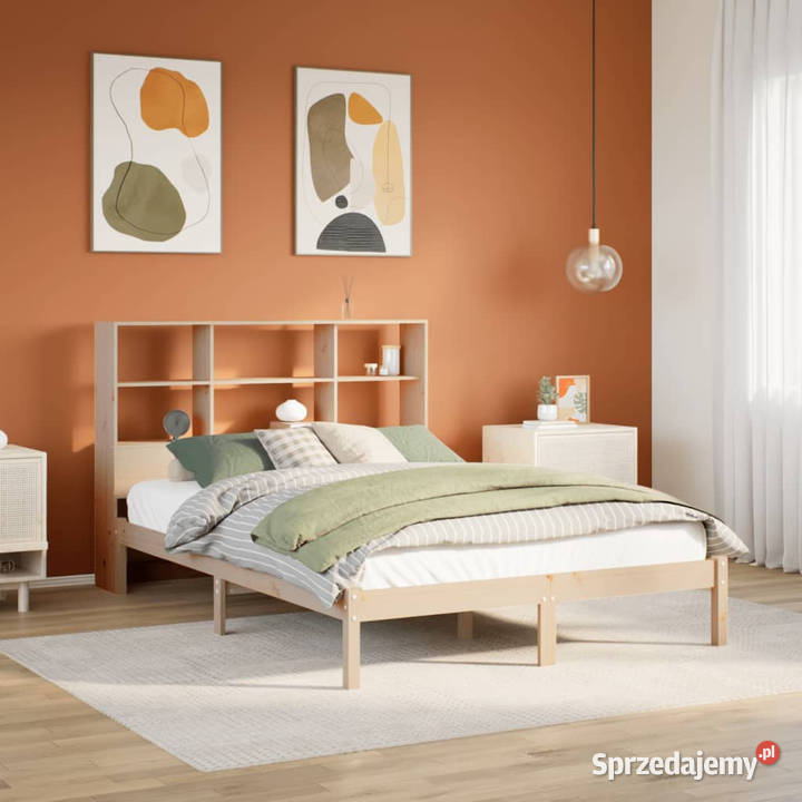 Łóżko z regałem bez materaca sosnowe 120x190 mazowieckie Warszawa sprzedam