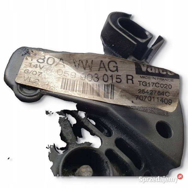ALTERNATOR A6 C6 30 TDI 059903015R 180A valeo osobowe Układ elektryczny silnika Chełm sprzedam