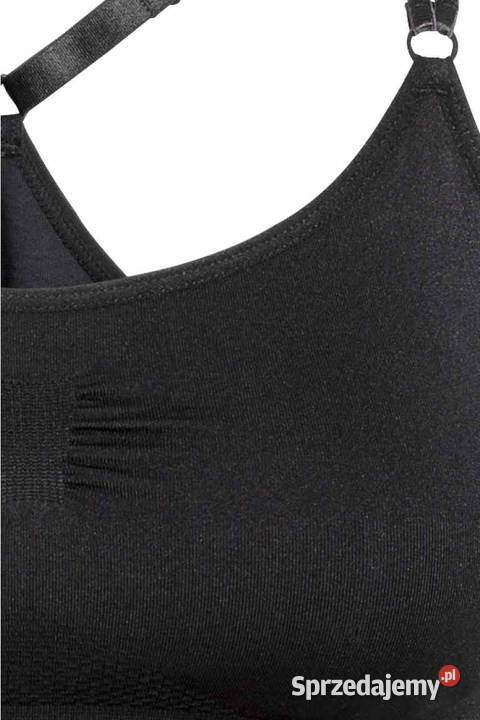 CZARNY TOP SPORTOWY HM XS 34 SPORT FITNESS