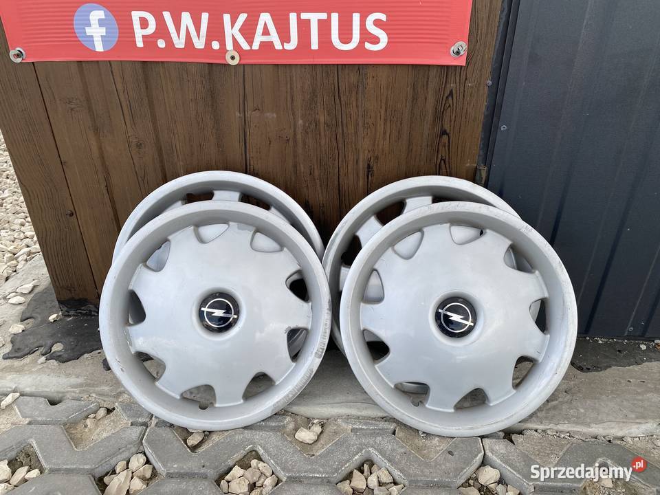 Kołpaki Opel 15 Oryginalne STAN Komplet 4 Sztuki Opony i felgi lubelskie Zamość