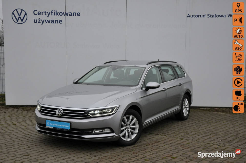 Volkswagen Passat 2.0TDI 150KM Comfort Navi LED Czujniki ACC 1wł SalonPL G…