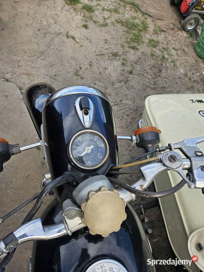 Mz Es 2501 Jaskółka z wózkiem bocznym 16KM Nowa Sól sprzedam