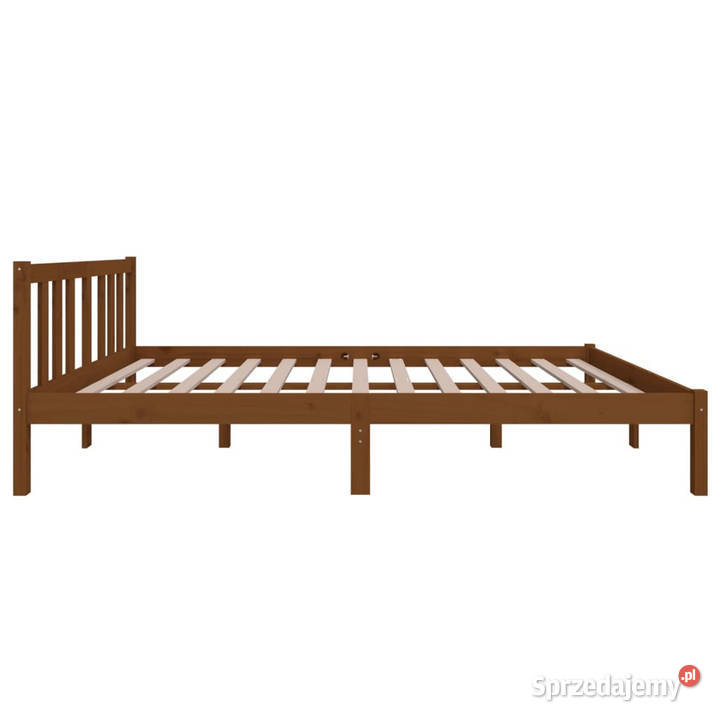 Rama łóżka miodowy brąz lite drewno 120 x 200 mazowieckie