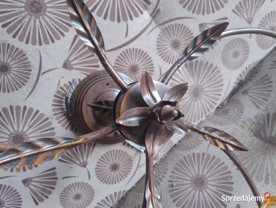 Żyrandol sufitowy pięcioramienny Adamówka