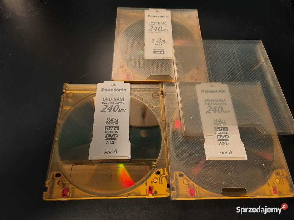 Panasonic płyty DVDRAM 96GB 240min Type 4 sprzedam