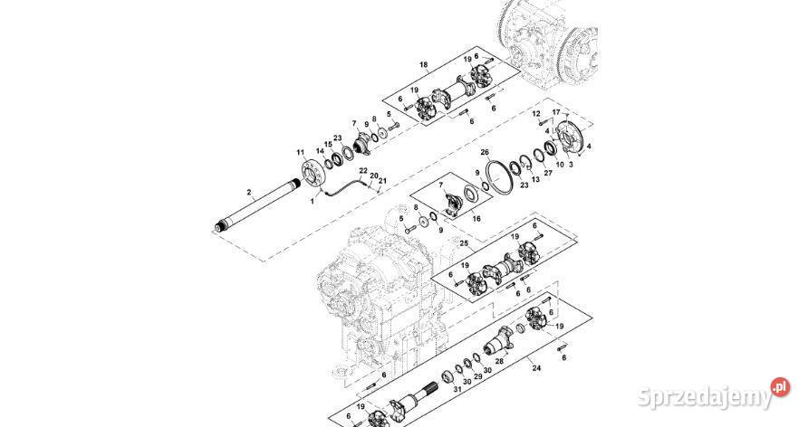John Deere 9470RX Podkładka dystansowa R562256 Jastrzębniki