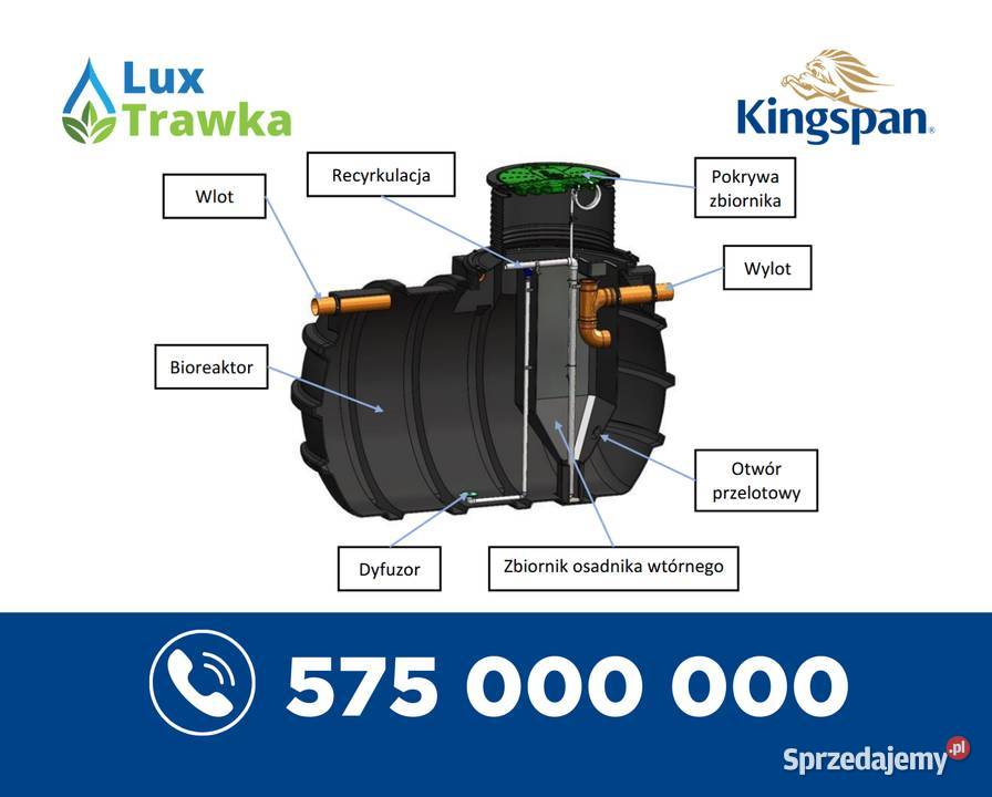 Oczyszczalnia biologiczna BioAir 4 Kingspan Stary Sącz