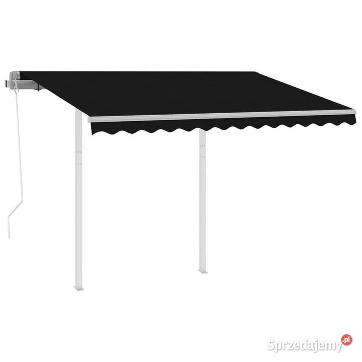 Automatycznie zwijana markiza ze słupkami 35x25m