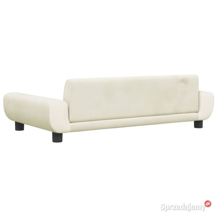 Sofa dzieci kremowe 100x54x33 aksamit WM3196385 Warszawa