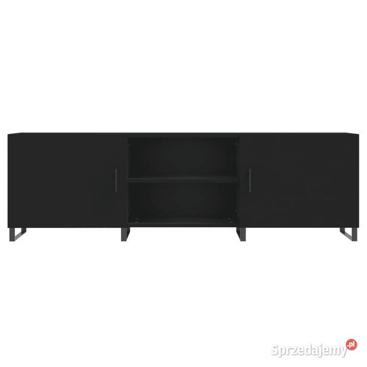 Szafka pod TV czarna 150x30x50 materiał