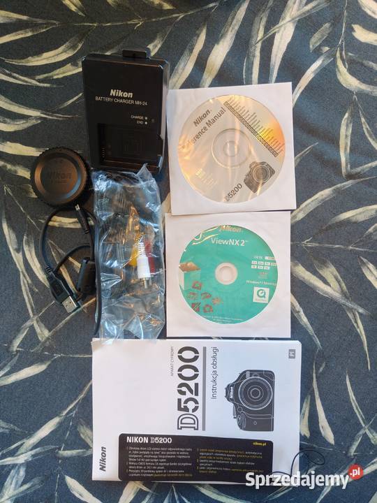 Aparat Nikon D5200 Obiektyw 1855 VR Super Stan łódzkie Łódź sprzedam