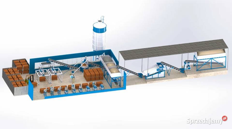 Linia GP PROF400 ciąg produkcyjny cegły i kostki
