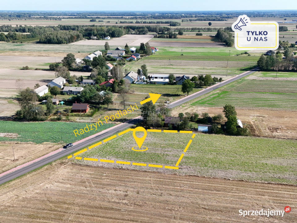 Działka 2000m z WZ w Brzostówcu k Radzynia Podl Brzostówiec