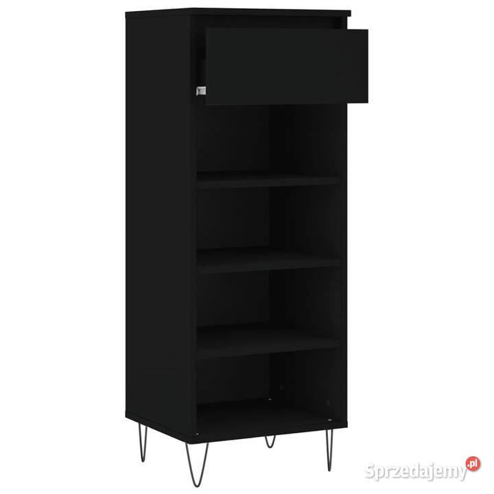 Szafka na buty czarna 40x36x105 materiał Meble Warszawa