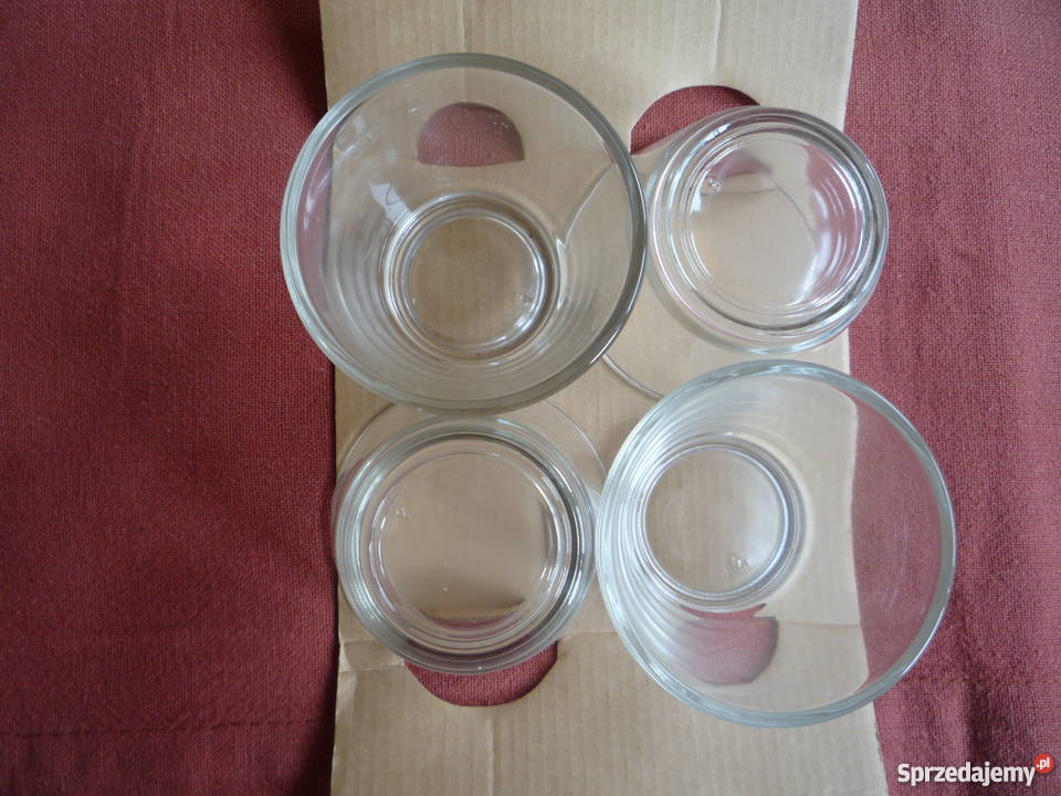 NOWE 4 Świecznik szklany na tealighty