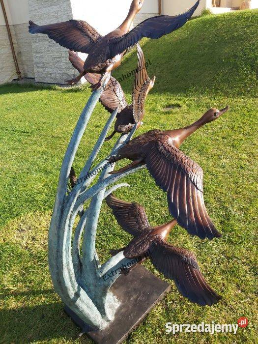 Fontanna z brązu 4 Odlotowe Kaczki H160 zachodniopomorskie Szczecin