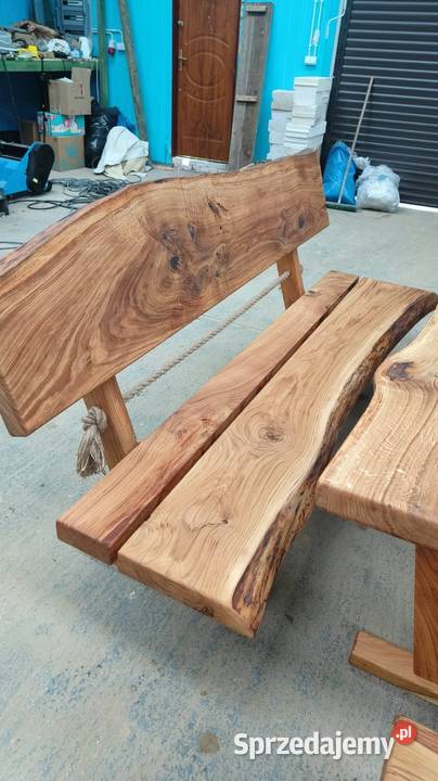 Meble ogrodowe tarasowe dąb biesiadne masywne Starachowice