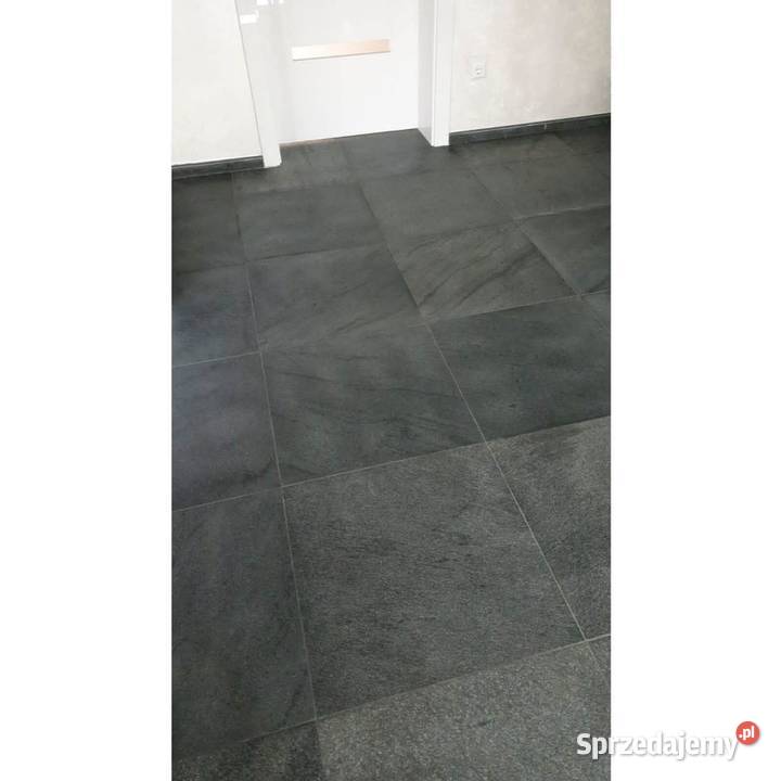 Płytki Kamienne Kwarcyt Black Galaxy Leather Płytki elewacyjne