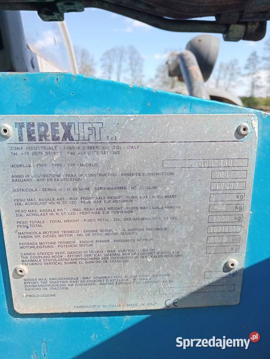 Ładowarka teleskopowa Terex Genie wielkopolskie Królików