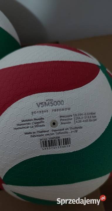 Molten V5M5000 Flistatec Piłka Meczowa FIVB Nowa Siatkówka Koło