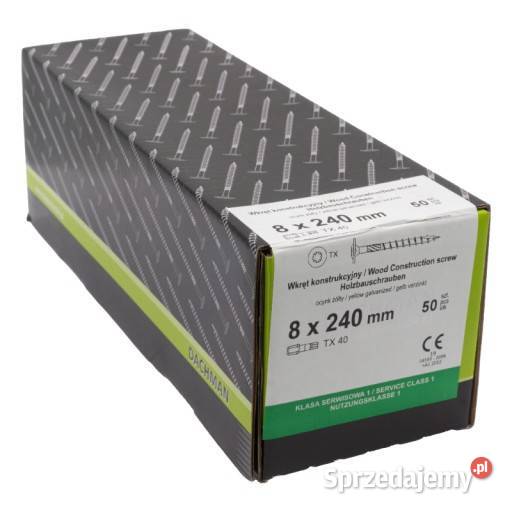 Wkręty ciesielskie talerzowe 8x240 Sieradz