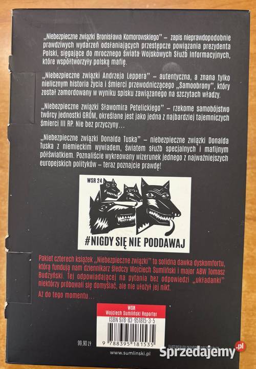 Niebezpieczne związki W Sumliński 4 książki