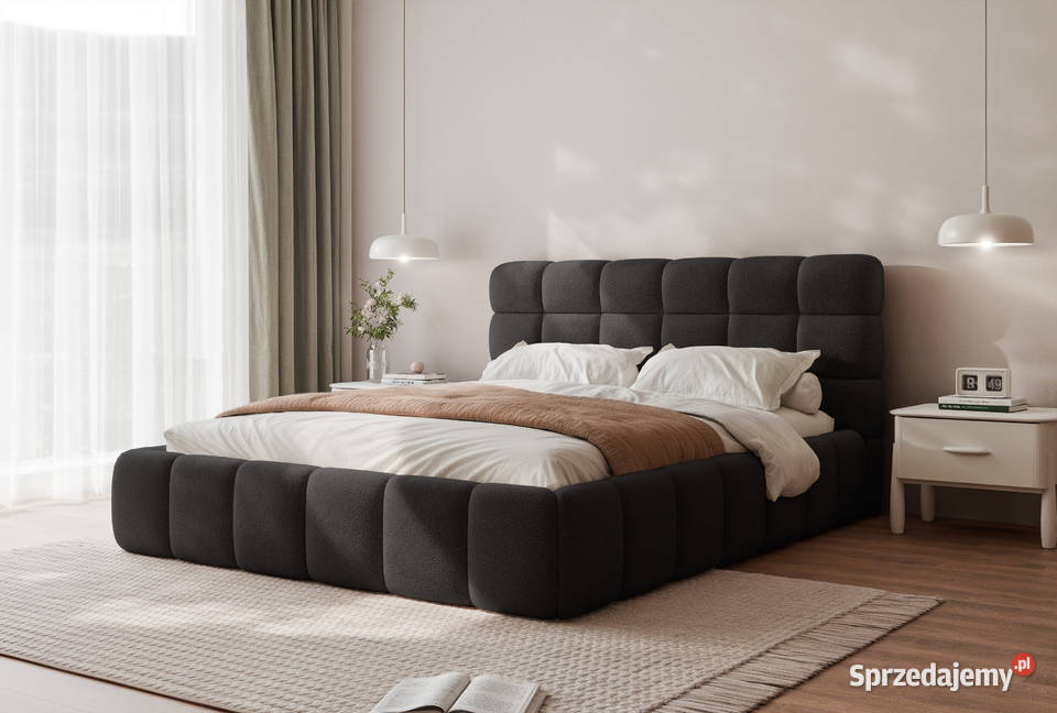 Łóżko tapicerowane z pojemnikiem Bubble różne Tarchały Małe sprzedam