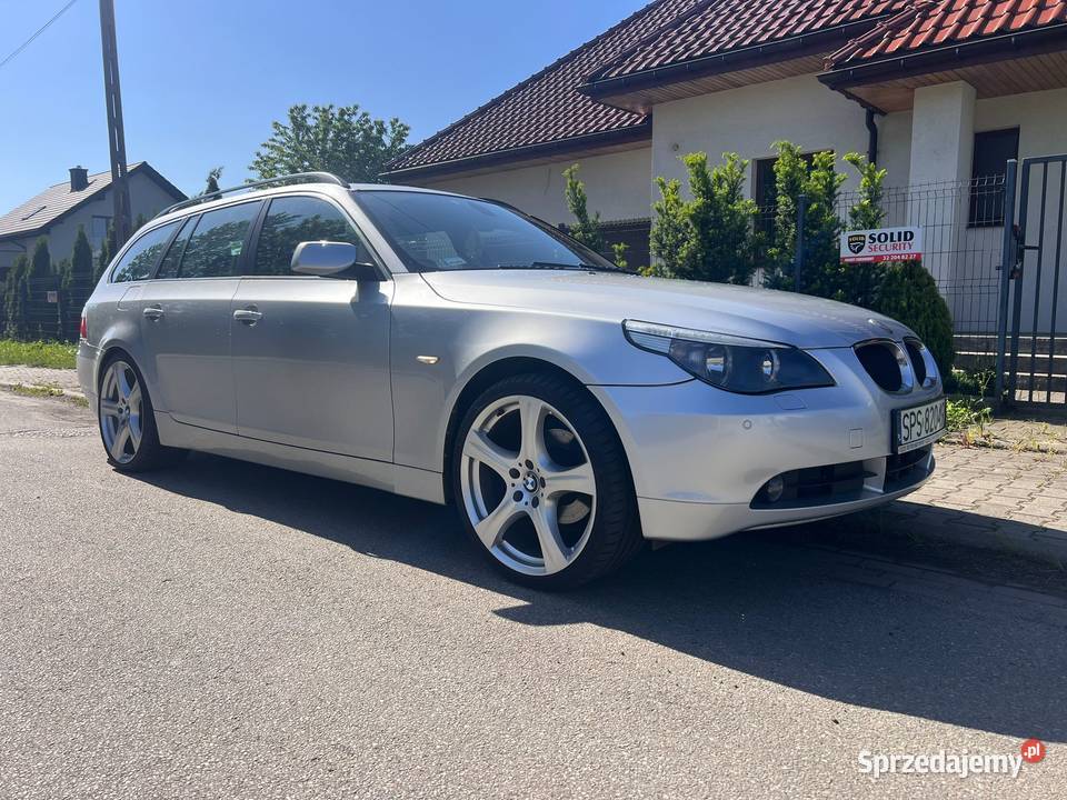 BMW E61 520d super stan zadbane 20 felgi polisa nieuszkodzony Sosnowiec