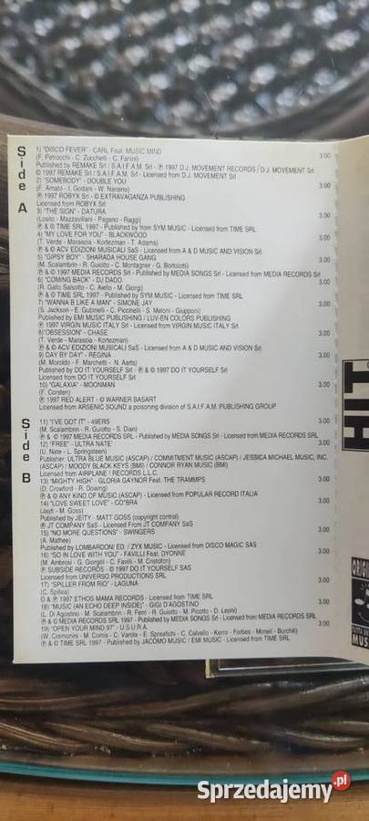 Unikat włoski składak Hit Mania Dance Estate 97 Gliwice