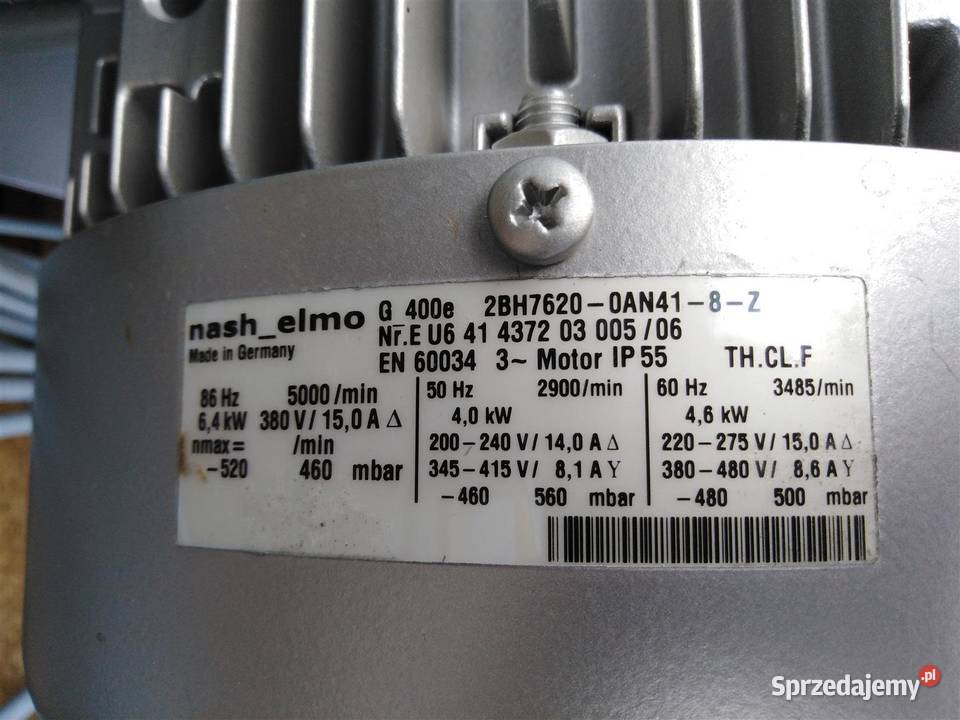 Dmuchawa bocznokanałowa pompa próżniowa NASH sprzedam