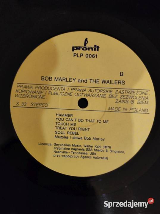 1987 Bob Marley And The Wailers Płyta sprzedam