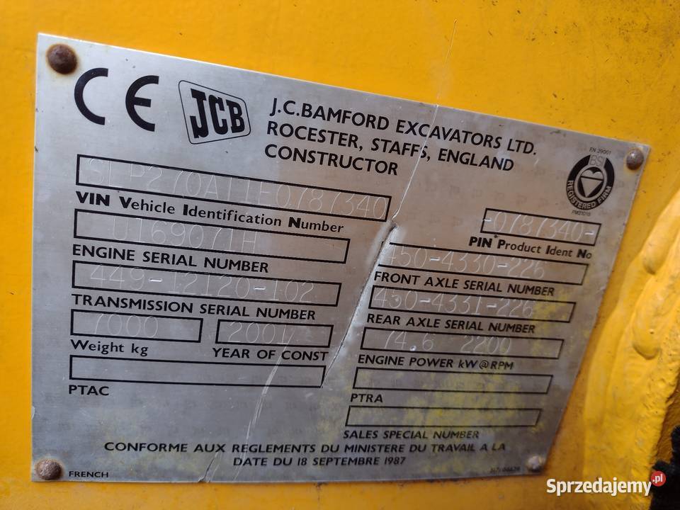Ładowarka teleskopowa przegubowa JCB TM270 Słowiki Stare sprzedam