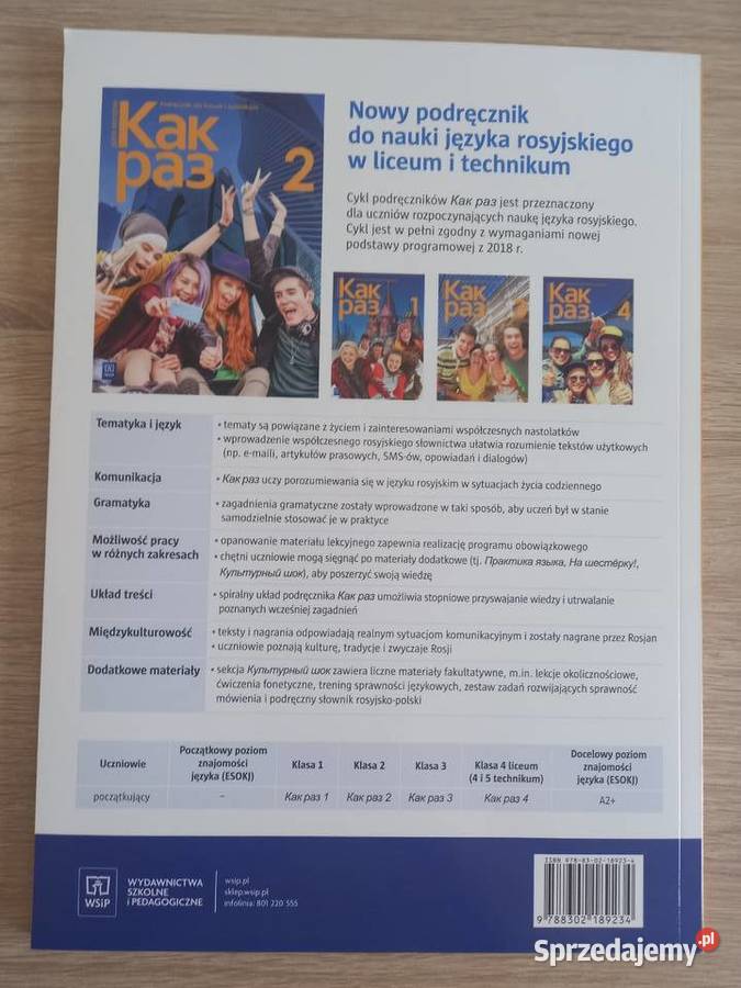 Kak raz Klasa 2 Język rosyjski Podręcznik CD Lublin