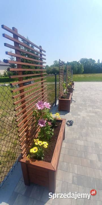 Donica Drewniana pergola kwietnik LAM3 Warszawa