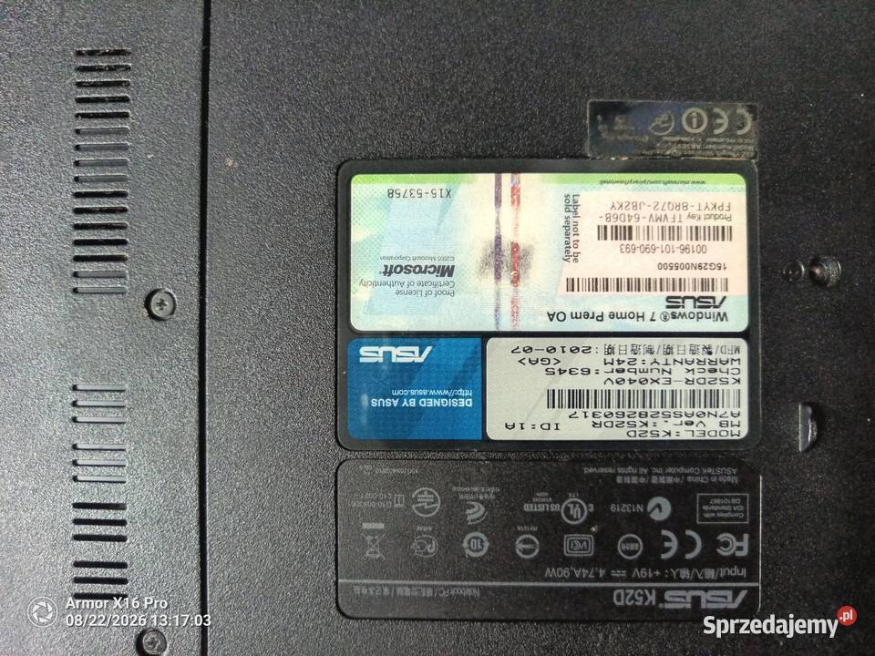 Sprzedam laptop Asus Krosno Odrzańskie