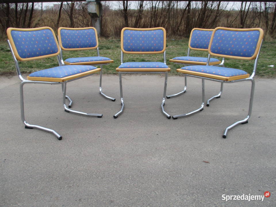 Komplet krzeseł Włochy lata 70 lubelskie Lublin